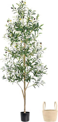 Caxchiling Faux Olive Tree 6FT, Artificial Potted Tree with Planter